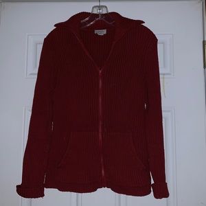 LOFT Zipper-Up Sweater